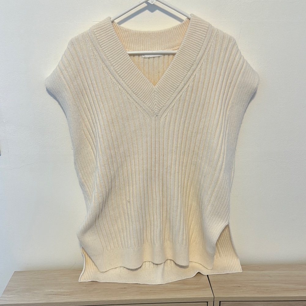H&M Cream Shrug with Textured Knit